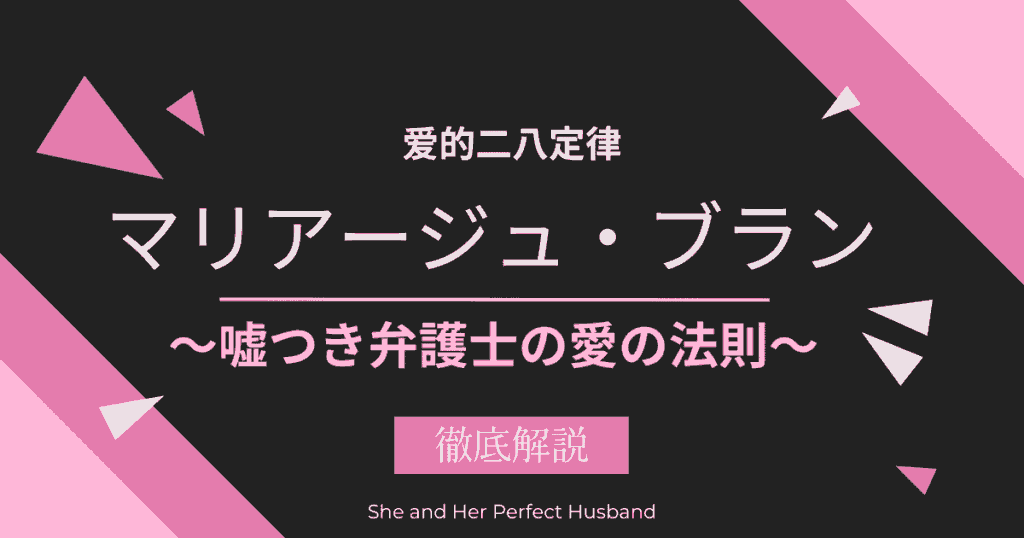 中国ドラマ【マリアージュ・ブラン～嘘つき弁護士の愛の法則～】徹底解説！中国語原題「爱的二八定律」